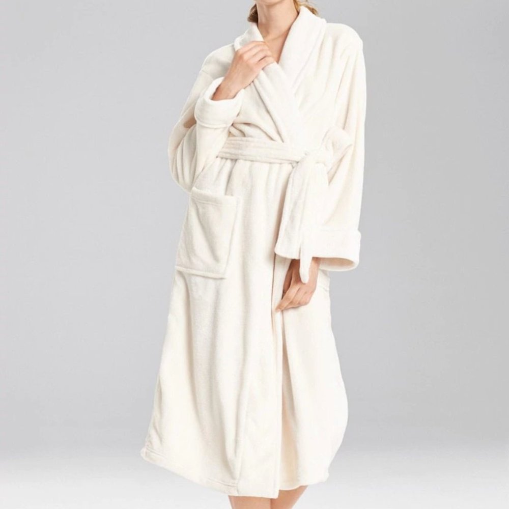 N NATORI CASHMERE FLEECE ROBE